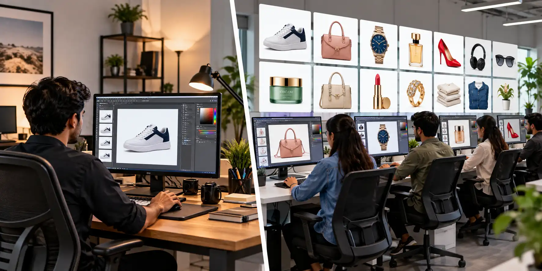 Fixed versus variable ecommerce photo editing workflow
