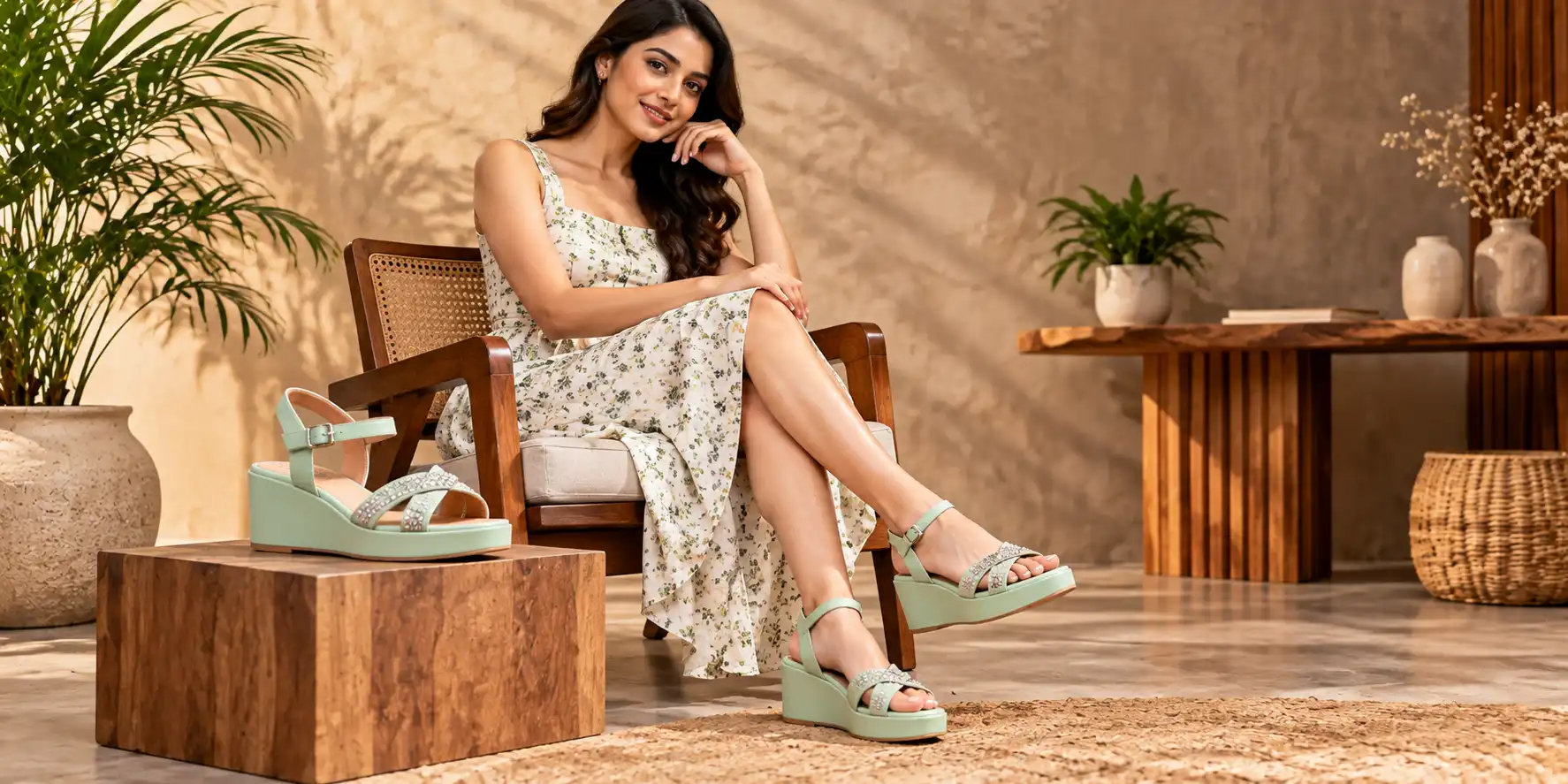 Professional footwear product photography showing multiple angles and material details for ecommerce catalogues
