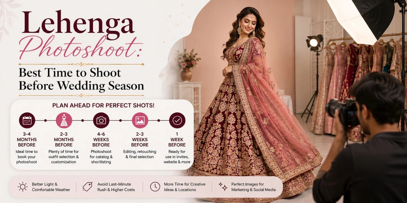 Plan Your Lehenga Photoshoot Before Wedding Season Hits