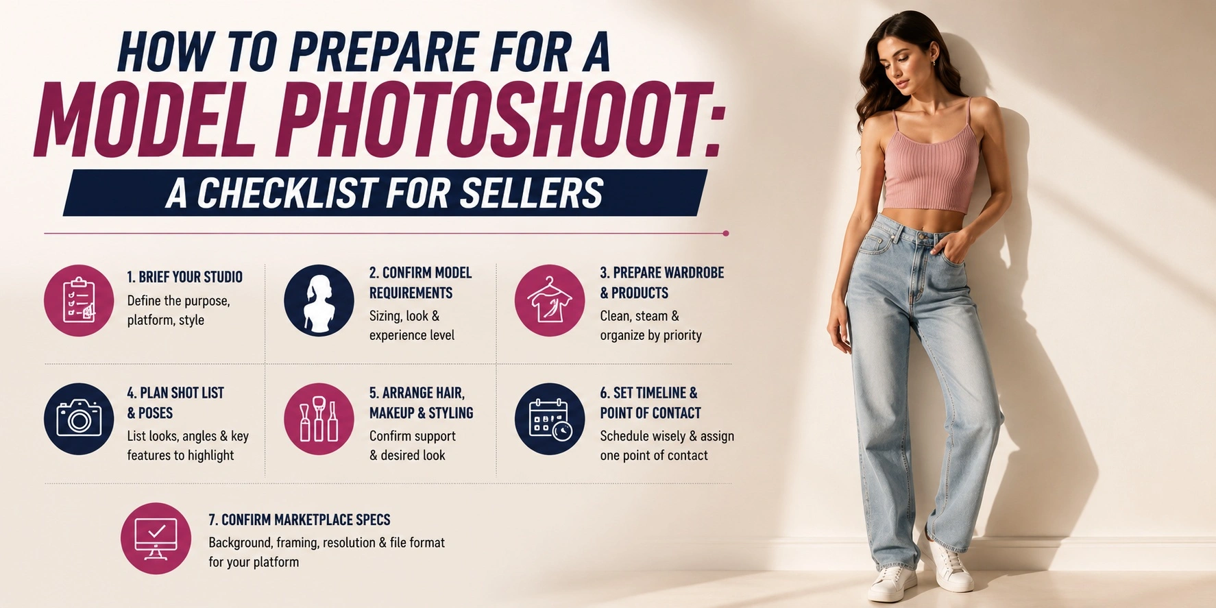 How to Prepare for a Model Photoshoot: A Checklist for Sellers