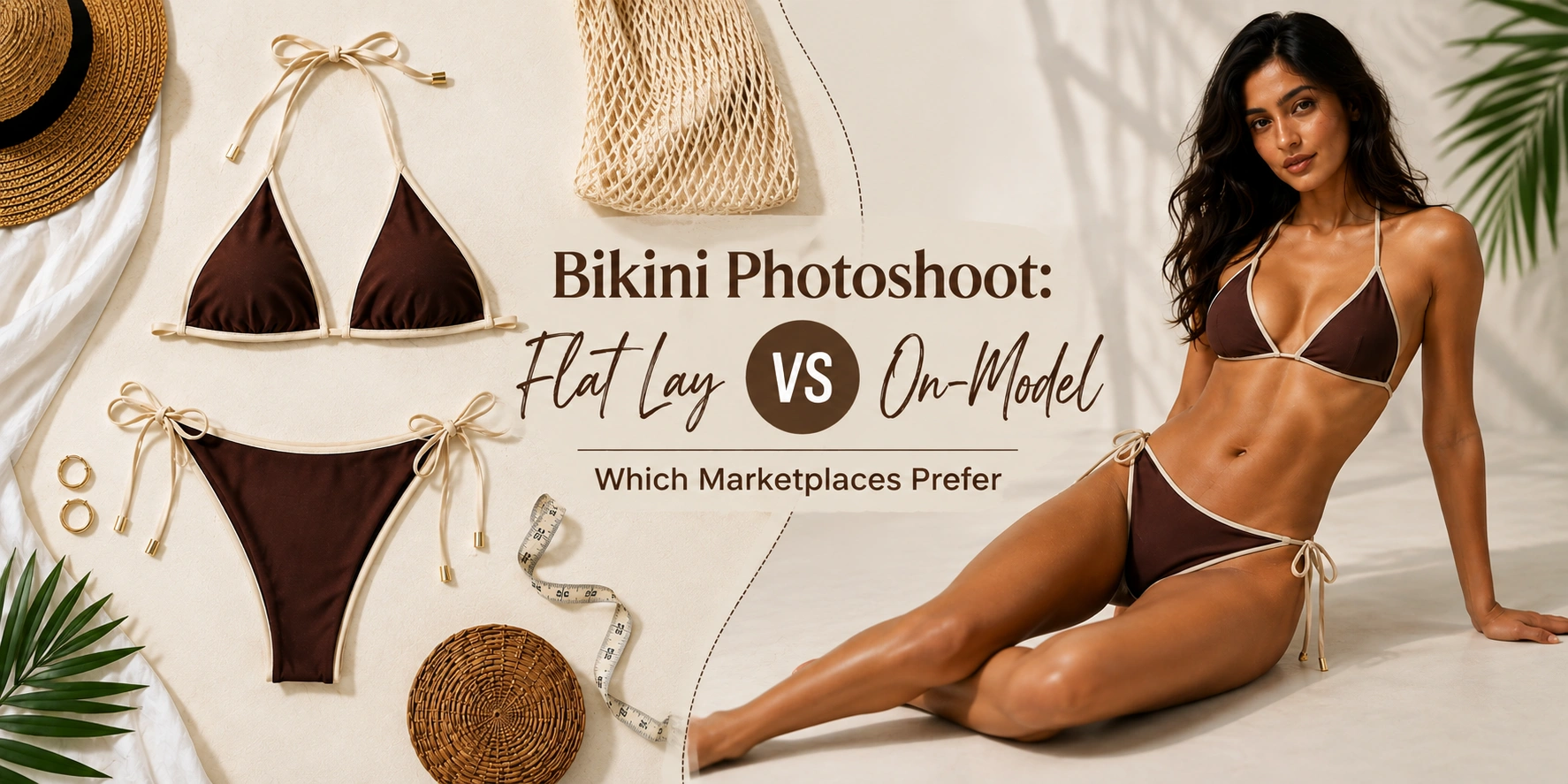 Bikini Photoshoot: Flat Lay vs On-Model — Which Marketplaces Prefer