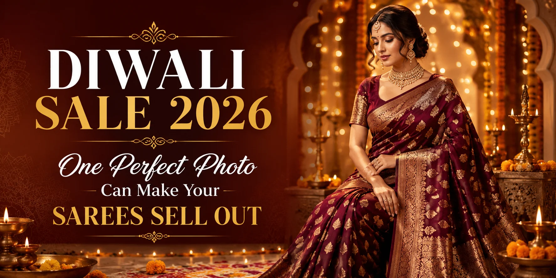 Diwali Sale 2026: One Perfect Photo Can Make Your Sarees Sell Out