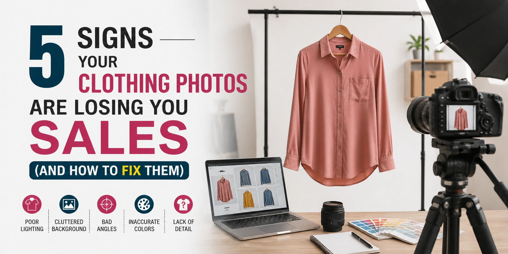 5 Signs Your Clothing Photos Are Losing You Sales (and How to Fix Them)