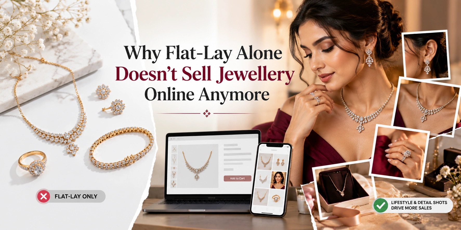 Why Flat-Lay Alone Doesn't Sell Jewellery Online Anymore