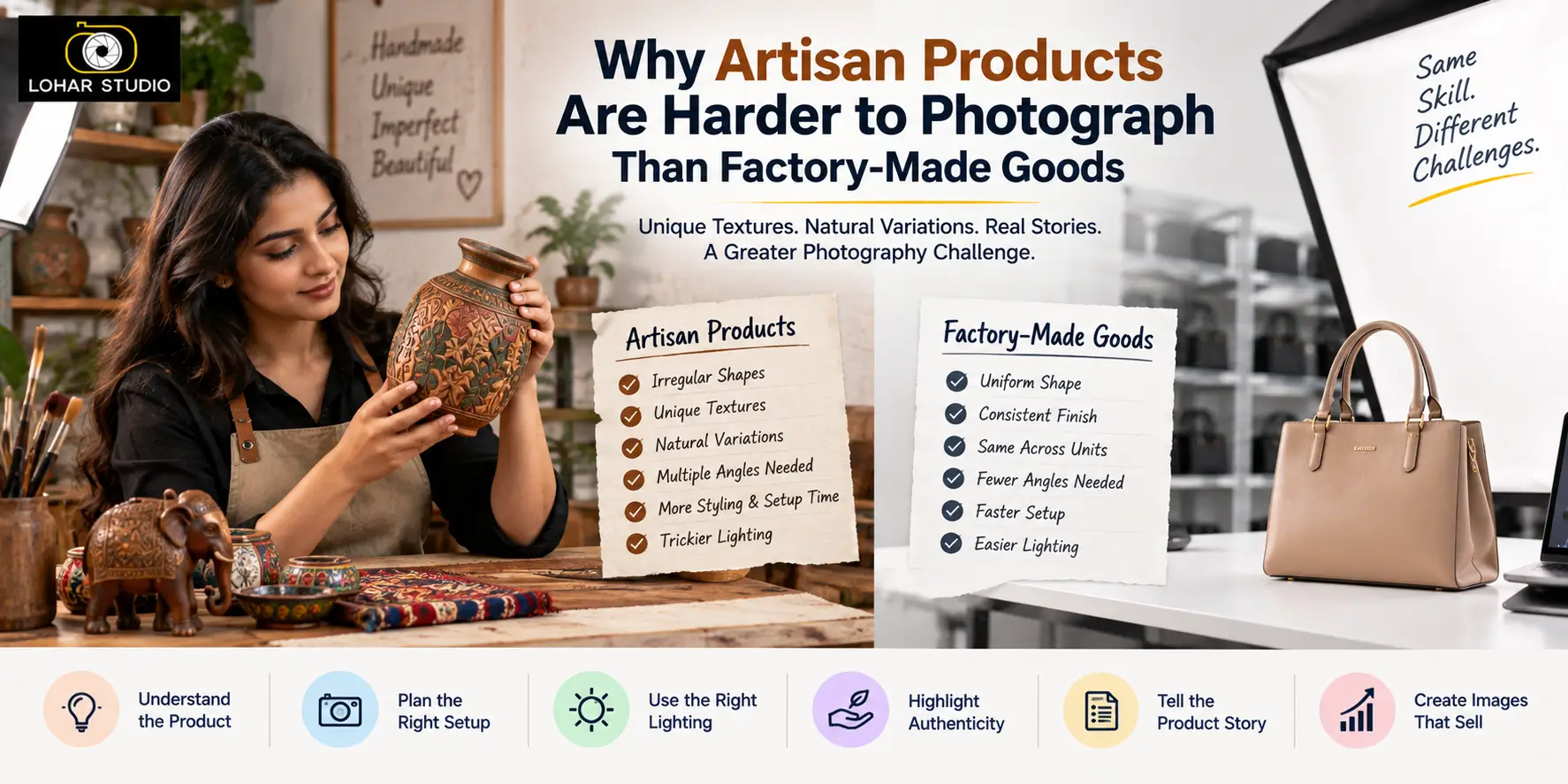 Why Artisan Products Are Harder to Photograph Than Factory-Made Goods