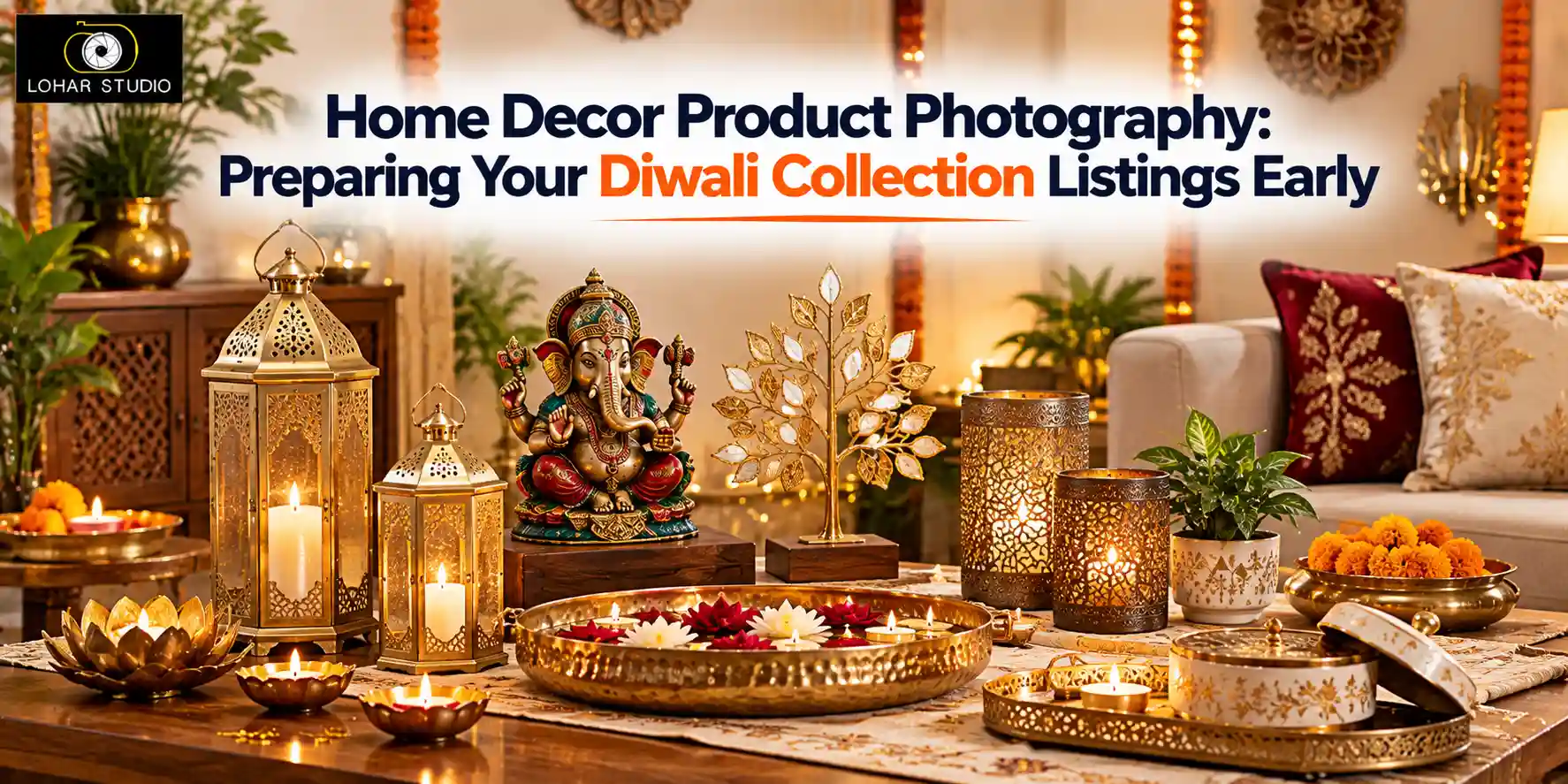 Home Decor Product Photography: Preparing Your Diwali Collection Listings Early