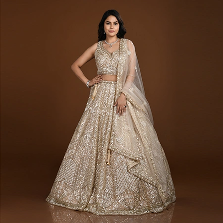 Professional lehenga fashion photography example by Lohar Studio